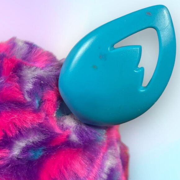 2012 Hasbro Furby Boom Purple Pink & Blue Teal Hearts Talking *Tested & Working - Picture 16 of 16